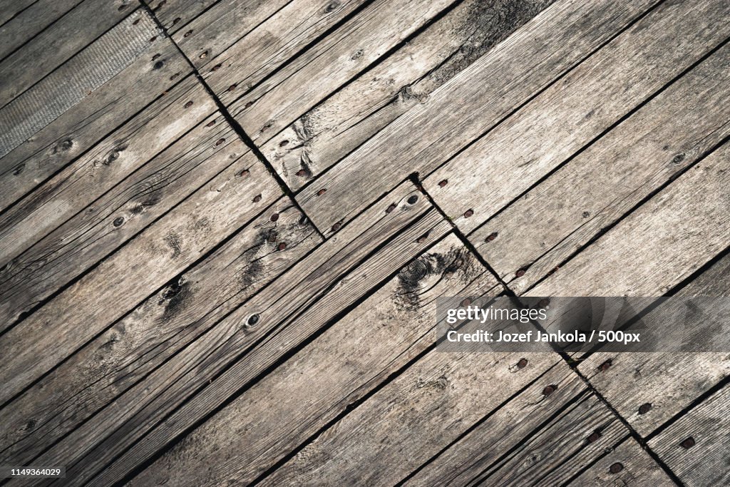 Old Wooden Boards Nailed