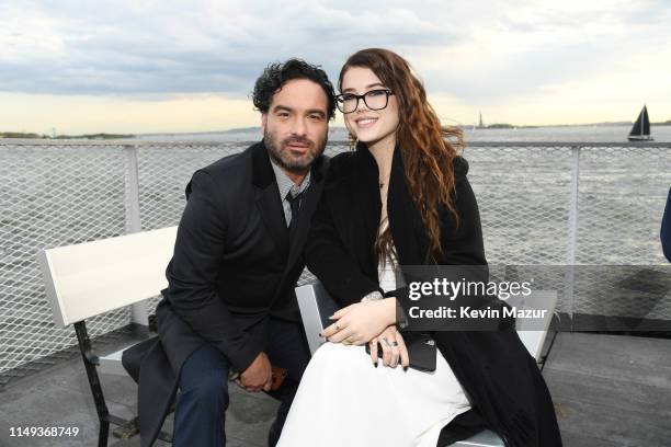 Johnny Galecki and Alaina Meyer attend the Statue Of Liberty Museum Opening Celebration at Battery Park on May 15, 2019 in New York City.