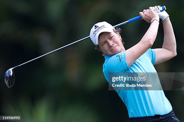 Catriona Matthew of Scotland during the second round of the HSBC LPGA Brazil Cup at the Itanhanga Golf Club on May 29, 2011 in Rio de Janeiro, Brazil.