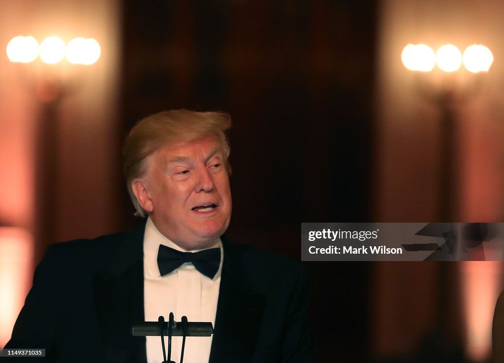 President Donald Trump And First Lady Melania Host The White House Historical Association Dinner