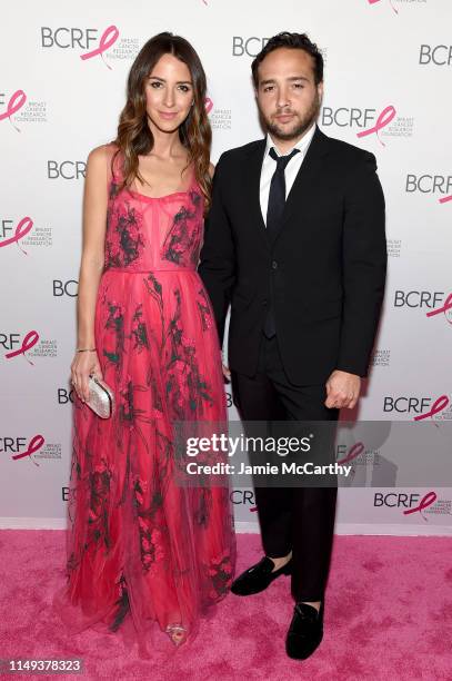 Arielle Charnas and Brandon Charnas attend the Hot Pink Party hosted by the Breast Cancer Research Foundation at Park Avenue Armory on May 15, 2019...