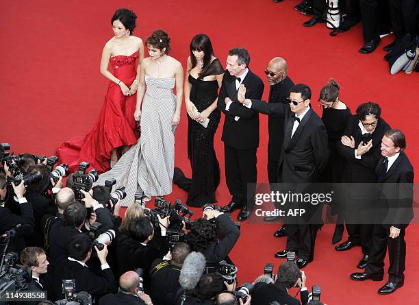 The members of the Jury Chinese actress Zhang Ziyi, British actress Helena Bonham Carter, Italian actress Monica Bellucci, French director Patrice...