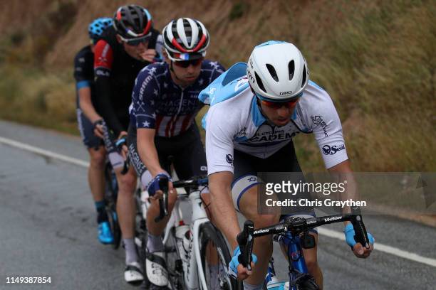 Roy Goldstein of Israela and Team Israel Cycling Academy / Jonny Brown of The United States and Team Hagens Berman-Axeon / Ian Garrison of The United...