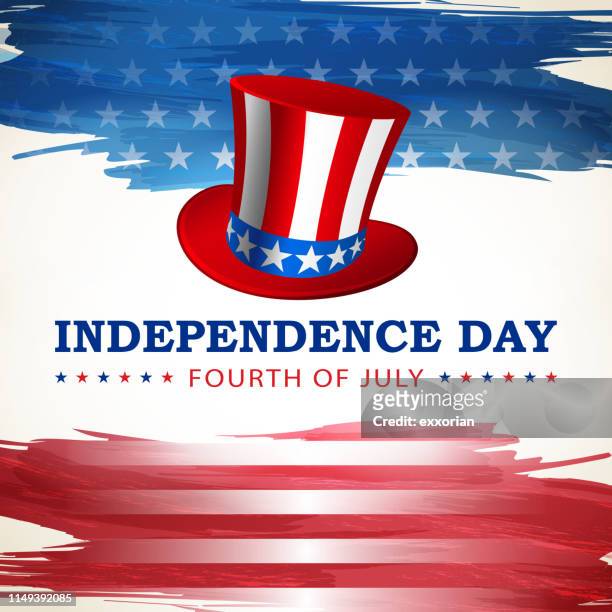 independence day american hat - us republican party stock-grafiken, -clipart, -cartoons und -symbole