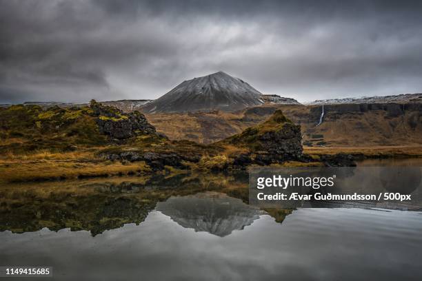 maelifell snaefellsnes - maelifell stock pictures, royalty-free photos & images