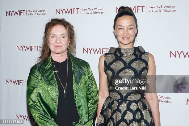 Costume designer Donna Zakowska and makeup artist Patricia Regan attend the New York Women in Film and Television's "Designing Women Awards" at the...