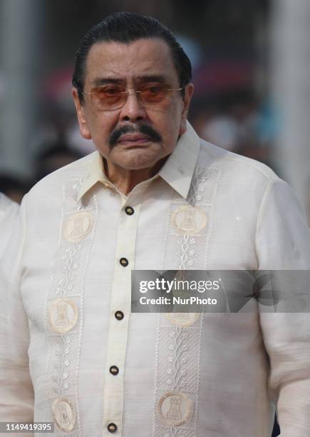 Philippine former President Joseph Estrada during the 121st Independence Day celebrations at the Rizal monument in Manila. , in Manila, Philippines,...