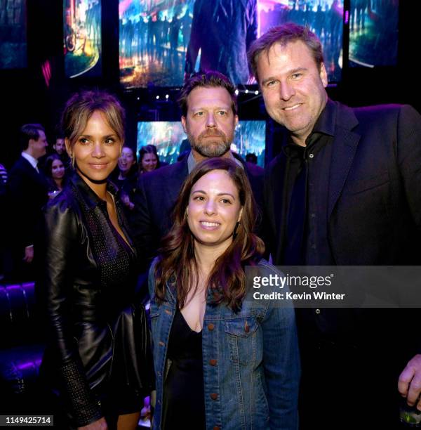 Halle Berry, David Leitch, Erica Lee and Basil Iwanyk pose at the after party for a special screening of LionsGate's "John Wick: Chapter 3 -...