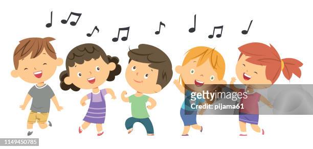 Kids Dancing High-Res Vector Graphic - Getty Images