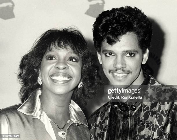 Singers Gladys Knight and El Debarge attending 28th Annual Grammy Awards on February 25, 1986 at the Shrine Auditorium in Los Angeles, California.