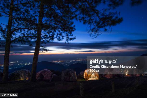 night view doi angkhang mountain, chiang mai - u.s. department of the interior stock pictures, royalty-free photos & images
