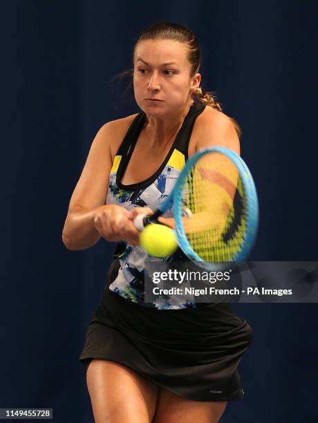 Dalila Jakupovic during day five of the Nature Valley Open at Nottingham Tennis Centre.