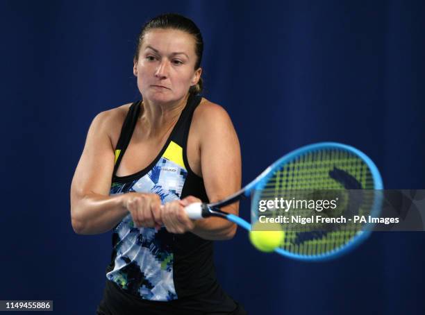 Dalila Jakupovic during day five of the Nature Valley Open at Nottingham Tennis Centre.