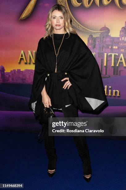 Elena Barolo attends the Aladdin photocall and red carpet at The Space Cinema Odeon on May 15, 2019 in Milan, Italy.