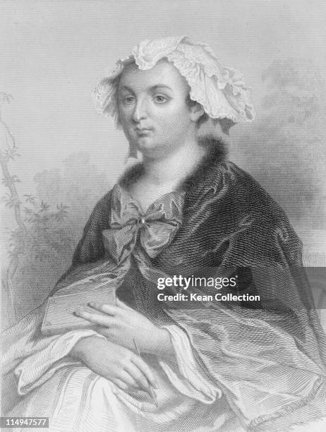 Engraving depicting Marthe-Marguerite Levieux Valois de Villette de Mursay, Marquise de Caylus , French noblewoman and writer, circa 1710.