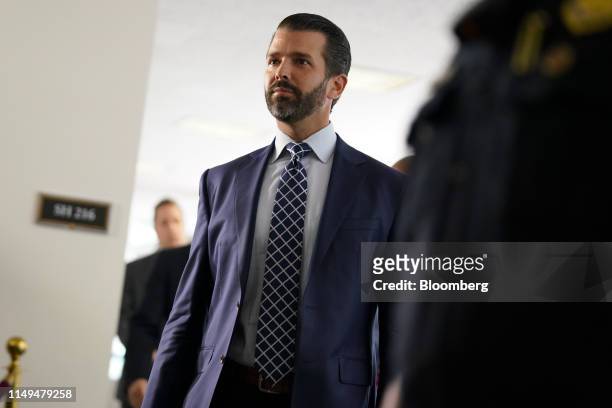 Donald Trump Jr., son of U.S. President Donald Trump and executive vice president of development and acquisitions for Trump Organization Inc., exits...
