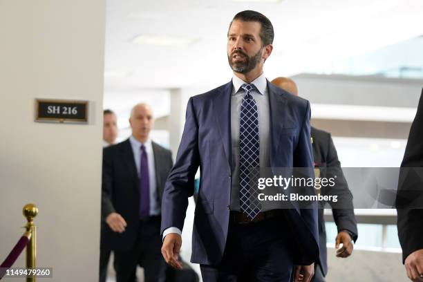 Donald Trump Jr., son of U.S. President Donald Trump and executive vice president of development and acquisitions for Trump Organization Inc., exits...