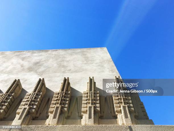 hollyhock house by frank lloyd wright - frank lloyd wright stock-fotos und bilder