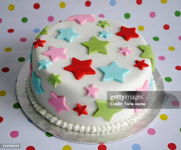 star cake - fondant cakes fotografías e imágenes de stock