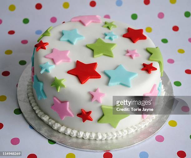 star cake - fruit cake stock pictures, royalty-free photos & images