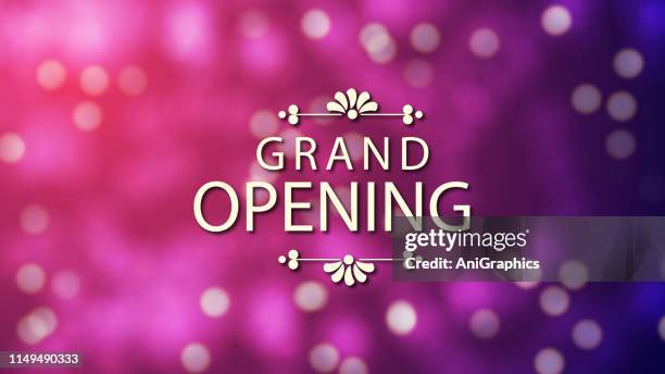 grand opening banner background - gala invitation stock illustrations