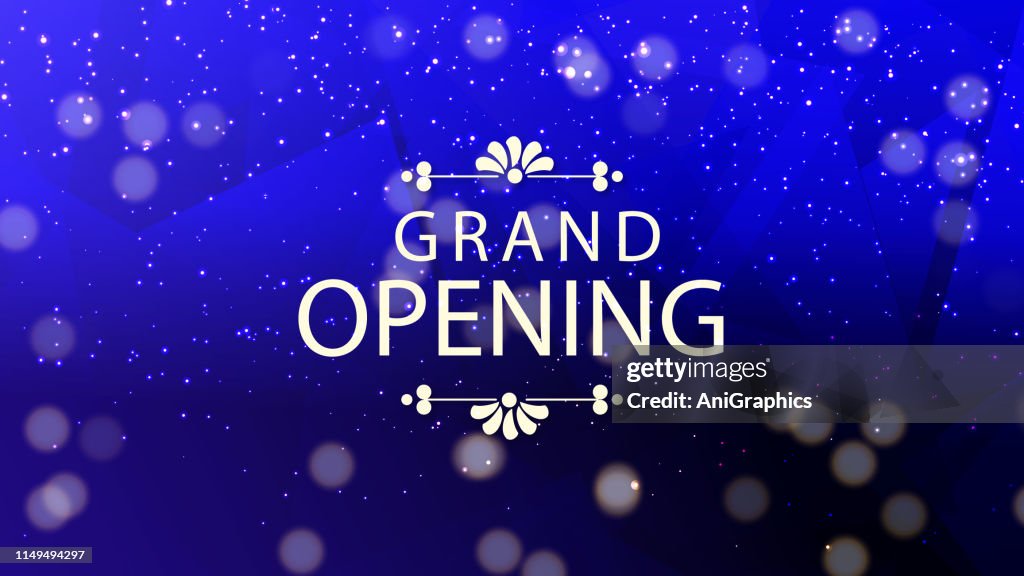 World Opening Graphics Grand Opening Banner Background High-Res Vector Graphic - Getty Images