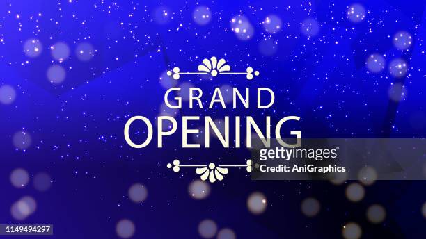grand opening banner background - gala stock illustrations