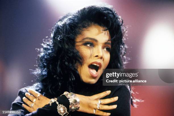 Janet Jackson in November 1989 in Dortmund.