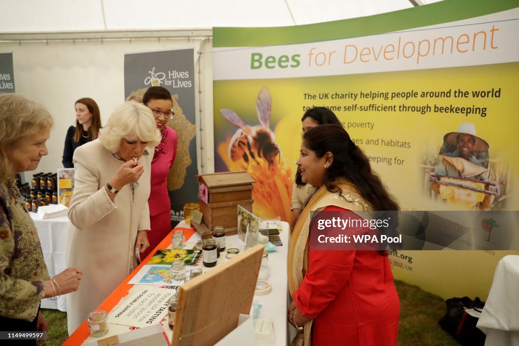The Duchess Of Cornwall Attends The Bees For Development Garden Party