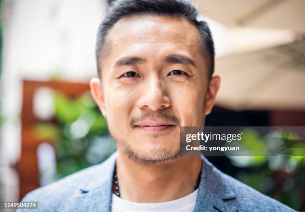 portrait of a taiwanese man - males face stock pictures, royalty-free photos & images