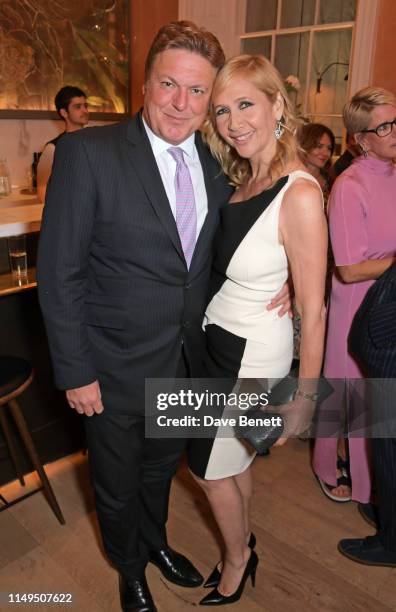 Rod Barker and Tania Bryer attend a dinner hosted by Skye Gyngell and the Trustees of Action on Addiction to celebrate Addiction Awareness Week at...