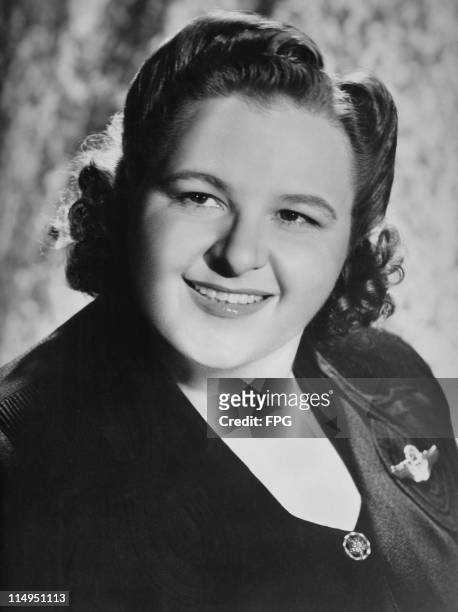 American singer Kate Smith , circa 1940.