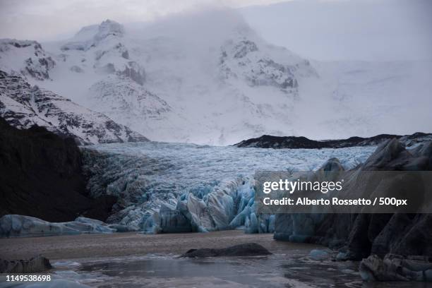 svinafellsjokull - rossetto stock pictures, royalty-free photos & images