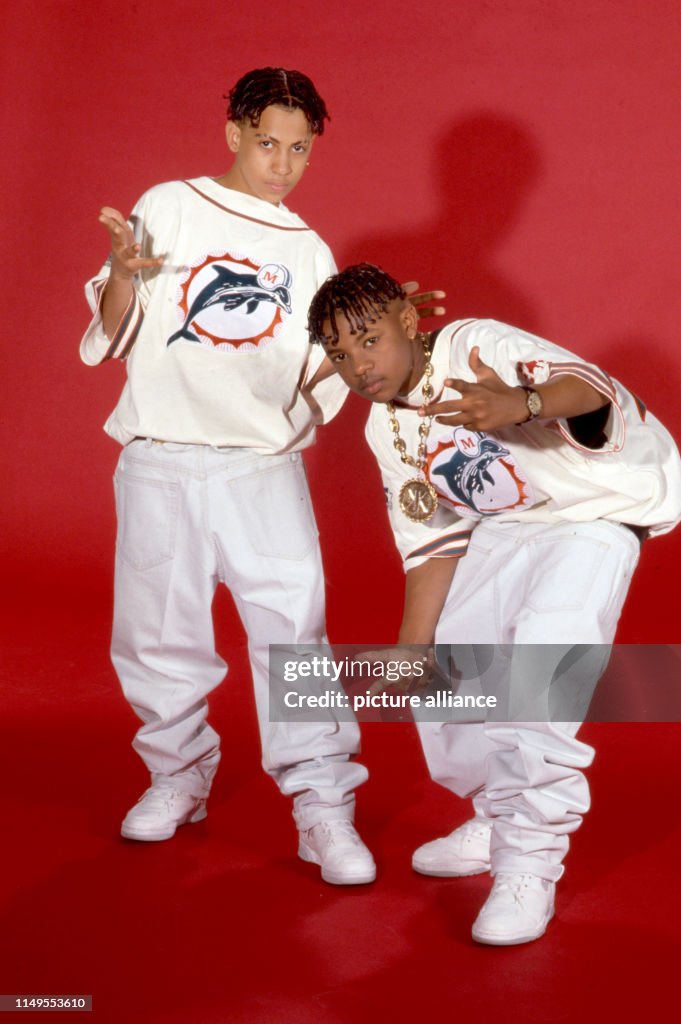 Kris Roux US Rap duo Kris Kross on 12 May 1992 in Munich - Germany. The young ...