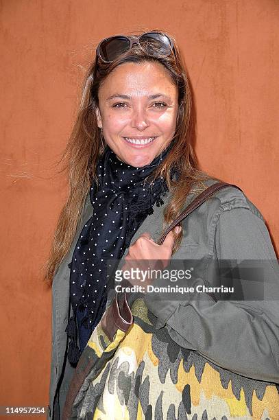 Sandrine Quetier attends the French Open at Roland Garros on May 31, 2011 in Paris, France.