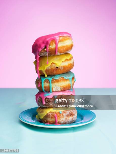 sugar and vice - doughnuts stockfoto's en -beelden