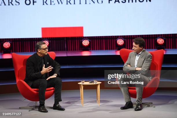 Emanuel Chirico, Chair and CEO, PVH Corp. And Wolfgang Blau, President, Condé Nast International, take part in a conversation on ‘making...