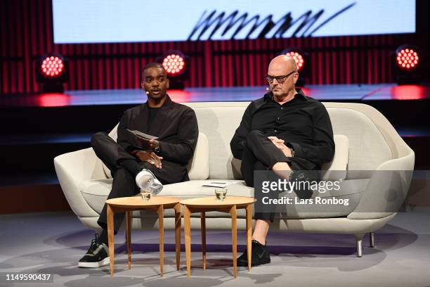 Samuel Ross, Founder and Designer, A-Cold-Wall, and John Hoke, Chief Design Officer, Nike, take part in the ‘sustainability and design decisions:...
