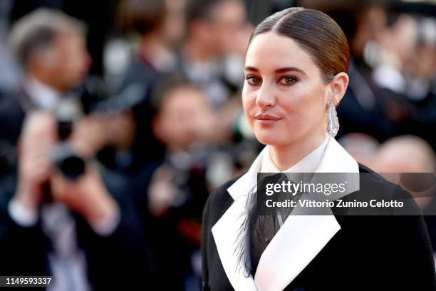 Shailene Woodley attends the screening of "Rocketman" during the 72nd annual Cannes Film Festival on May 16, 2019 in Cannes, France.