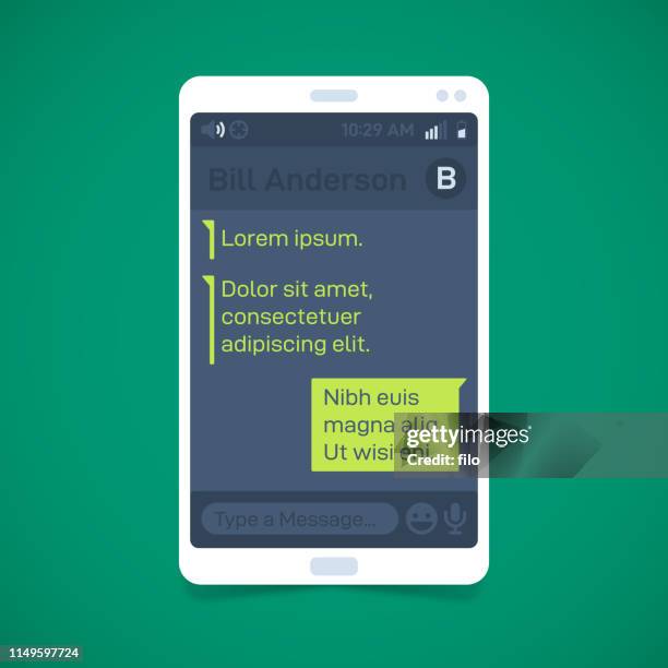 digital device communication text messanging conversation - text message bubble stock illustrations