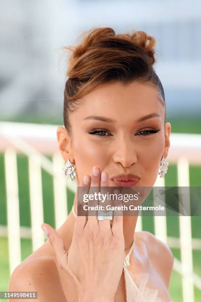 Bella Hadid attends the screening of "Rocketman" during the 72nd annual Cannes Film Festival on May 16, 2019 in Cannes, France.