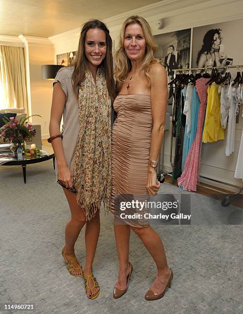 Host Louise Roe and designer Melissa Odabash attend the preview of Melissa Odabash's Spring/Summer 2010 Swimsuit and Ready-To-Wear line hosted by...