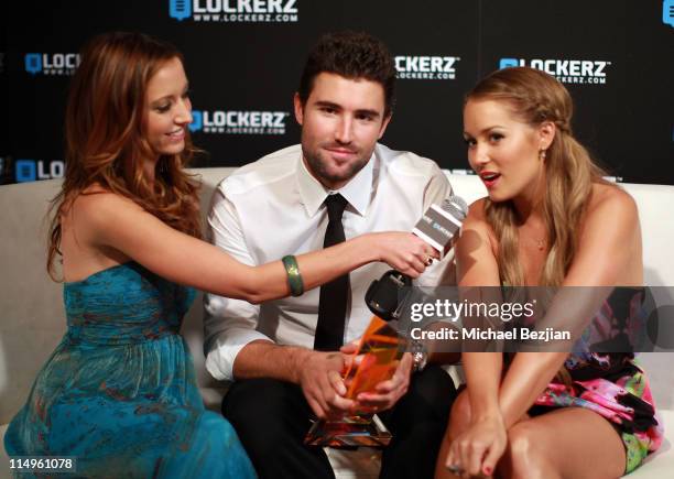 Actress Taryn Southern and TV personalities Brody Jenner and Lauren Conrad during the at Hollywood Life's 6th Annual Hollywood Style Awards held at...