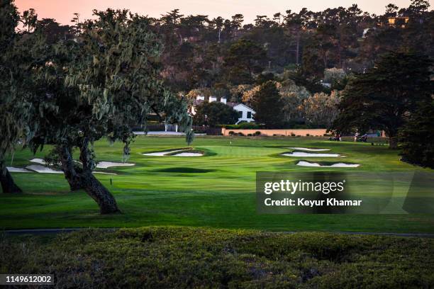 General view of the 15th hole fairway during previews for the 2019 U.S. Open at Pebble Beach Golf Links on November 8, 2018 in Pebble Beach,...