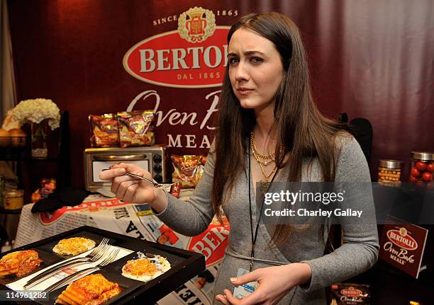 Actress Madeline Zima attends the Bertolli Oven Bake Meals at the Access Hollywood "Stuff You Must..." Lounge produced by On 3 Productions...