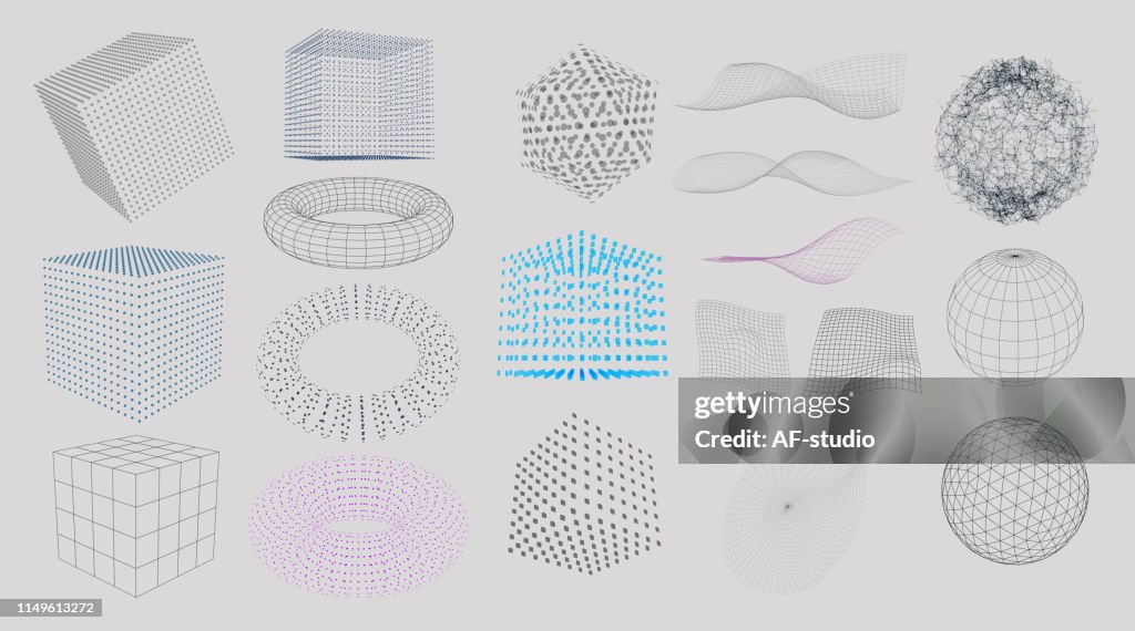 3D 要素のセット