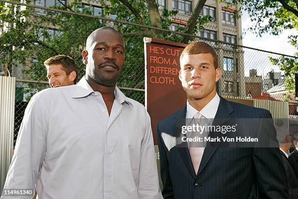 Head Coach New York Knicks, Herb Williams and NBA Draft top prospect for 2009 basketball player Blake Griffin attend the fall 2009 collection preview...