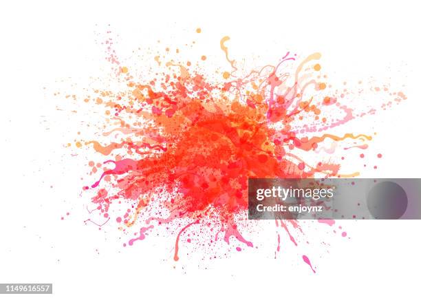 red paint splash - juice drink stock illustrations