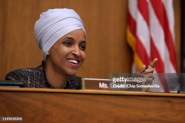 The House Foreign Affairs' Committee's Africa, Global Health, Global Human Rights and International Organizations Subcommittee member Rep. Ilhan Omar...