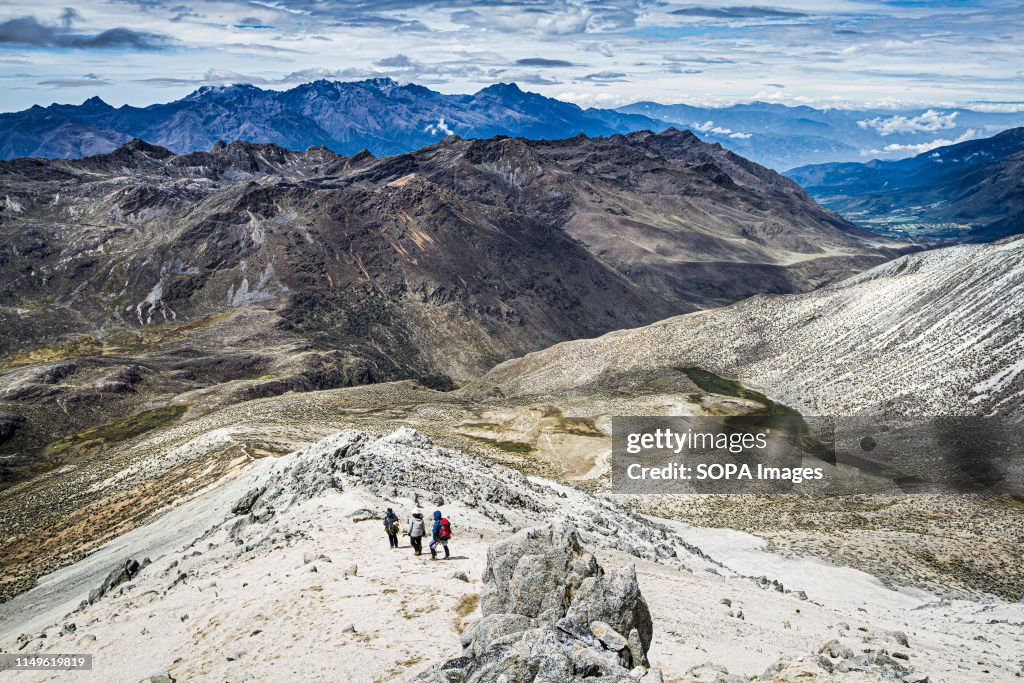 A view from the summit of Pico Pan de Azucar, with typical...